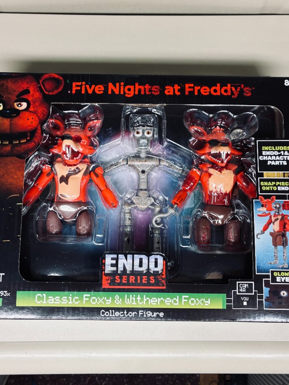 FNAF Five Nights At Freddy's Jazwares Endo Series Classic & Withered Foxy 6" NEW